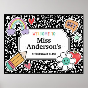 構成ノートブック先生教室 ポスター