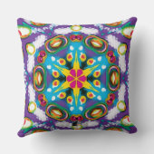 構成万華鏡のように千変万化するパターン クッション (裏面)
