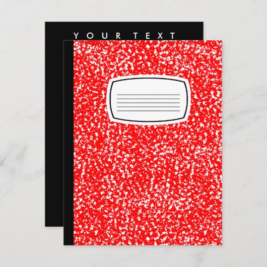 構成書 招待状 (正面/裏面)