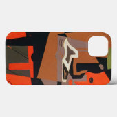 構成(キャンバスの油) Case-Mate iPhoneケース (裏面 (横))
