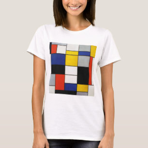 構成、モンドリアン Tシャツ