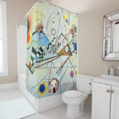 構成VIIIのパーティー シャワーカーテン (インサイチュ)