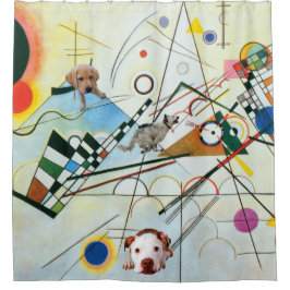 構成VIIIのパーティー シャワーカーテン