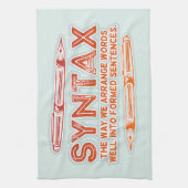 構文おもしろい文構造の文法 キッチンタオル (縦)