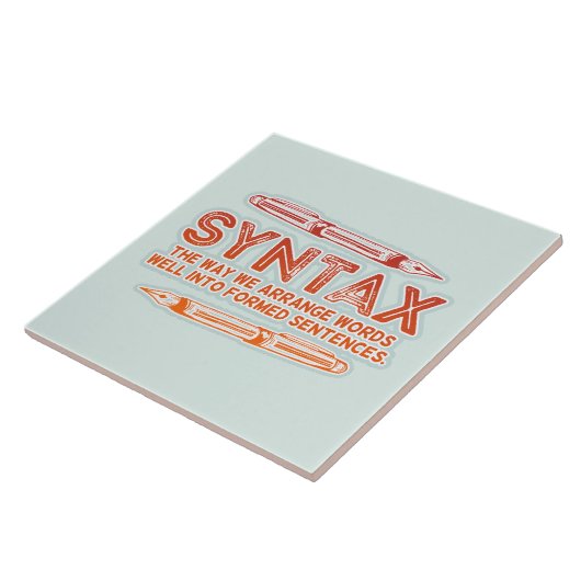 構文おもしろい文構造の文法 タイル (側面)