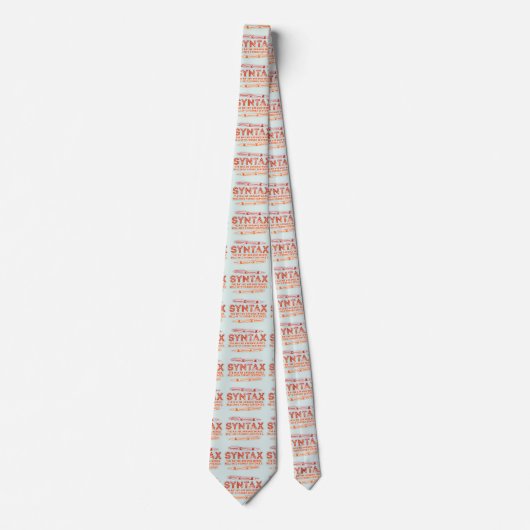 構文おもしろい文構造の文法 ネクタイ (正面)