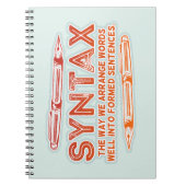 構文おもしろい文構造の文法 ノートブック (正面)