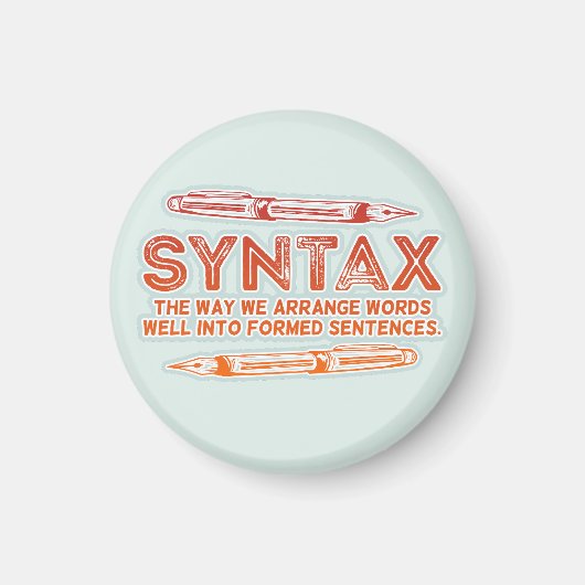 構文おもしろい文構造の文法 マグネット (正面)