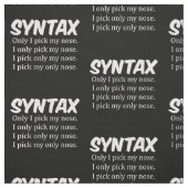 構文のおもしろい鼻の選択 ファブリック (見本)