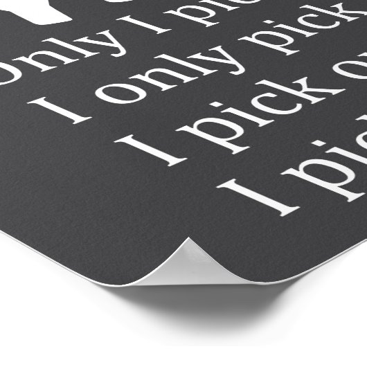 構文のおもしろい鼻の選択 ポスター (角)