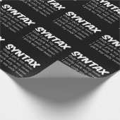 構文のおもしろい鼻の選択 ラッピングペーパー (角)