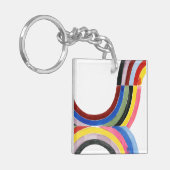 構築済み虹 – 垂直 キーホルダー (正面左)