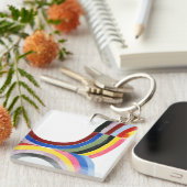 構築済み虹 – 垂直 キーホルダー (正面右)