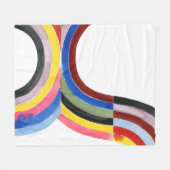 構築済み虹 – 垂直 フリースブランケット (正面(横))