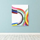 構築済み虹 – 水平 キャンバスプリント (インサイチュ (ウッドフロア))