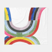 構築済み虹 – 水平 フリースブランケット (正面(横))