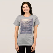 「構築違う：アウトワーク。アウトラーニング。夢を見ない」 トライブレンドＴシャツ (正面全面)