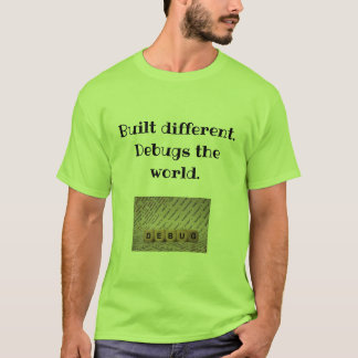 構築違う。Codersのワールドティーをデバッグ Tシャツ