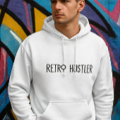 構築 – 違うヴィンテージレトロホイスラーフード付きスウェットシャツ パーカ