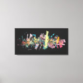 構造と色 キャンバスプリント (正面)