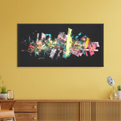 構造と色 キャンバスプリント (インサイチュ (リビング))