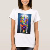 構造の図表Qabalisticの生命の樹 Tシャツ (正面)