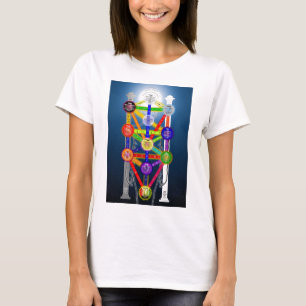 構造の図表Qabalisticの生命の樹 Tシャツ