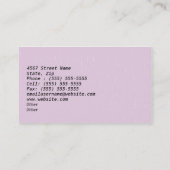 構造の美容院の名刺 名刺 (裏面)