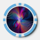 構造の虹彩 ポーカーチップ (正面)