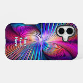 構造の虹彩 iPhone 16ケース (裏面横)