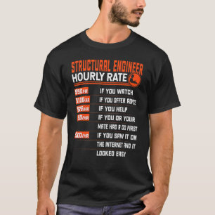構造エンジニアリング時給Structural Eng Tシャツ