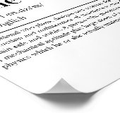 構造エンジニア定義おもしろいエンジニアリング ポスター (角)