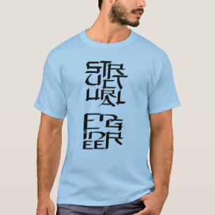 構造エンジニア キャラクター Tシャツ