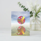 構造ジオメト無地のリ ポストカード (スタンド正面)