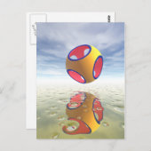 構造ジオメト無地のリ ポストカード (正面/裏面)