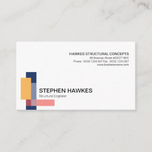 構造ブロックのコラムの設計 名刺