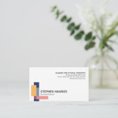 構造ブロックのコラムの設計 名刺 (スタンド正面)