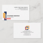 構造ブロックのコラムの設計 名刺 (正面/裏面)