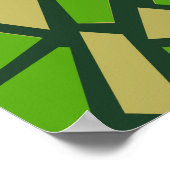 構造化されたカオスのモザイク ポスター (角)