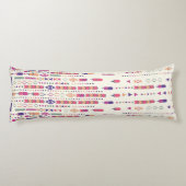 構造化されたフォークの部族芸術 ボディピロー (裏面)