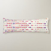 構造化されたフォークの部族芸術 ボディピロー (正面)