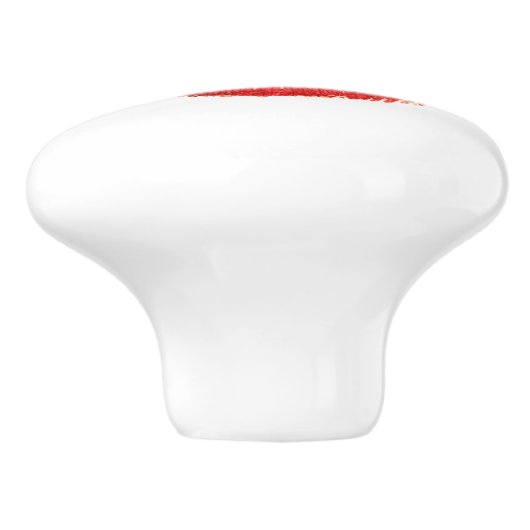 構造及び化粧品の引出しのための赤い口紅の唇 セラミックノブ (側面)