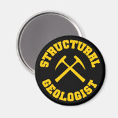 構造地質学者マグネット マグネット (正面/裏面)