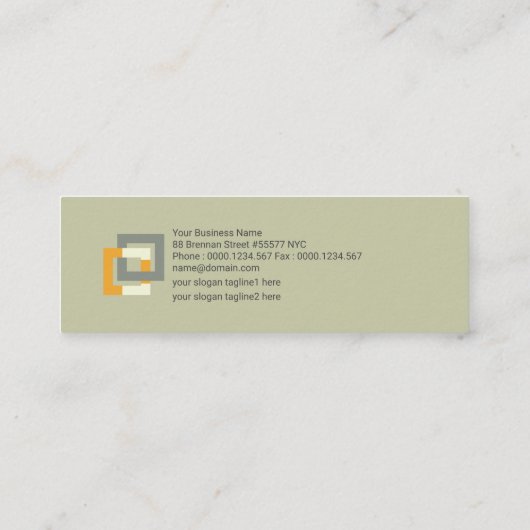 構造建物の柱の設計 スキニー名刺 (裏面)