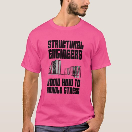 構造技術者がストレス Tシャツ (正面)