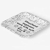 構造技術者の作業 ペーパープレート (傾斜あり)