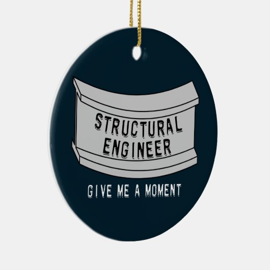 構造技術者の梁モーメント セラミックオーナメント (右)