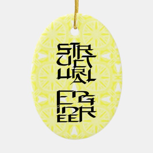 構造技術者キャラクター セラミックオーナメント (正面)