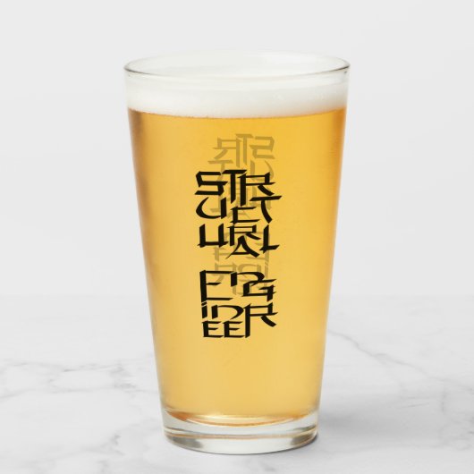 構造技術者キャラクター タンブラーグラス (ドリンク正面)