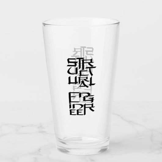 構造技術者キャラクター タンブラーグラス (正面)